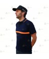 Polo económico monocolor de algodón para Protección Civil