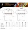 Polo bicolor transpirable con damero reflectante para Protección Civil