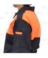Polo bicolor transpirable de manga larga para Protección Civil