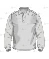 Polo bicolor transpirable de manga larga para Protección Civil