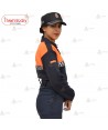 Polo térmico de manga larga con damero reflectante para Protección Civil