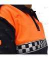 Polo térmico de manga larga con damero reflectante para Protección Civil