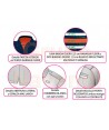 Polo de manga corta con cintas reflectantes para Protección Civil