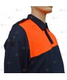 Polo bicolor de manga larga para Protección Civil