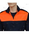 Polo térmico bicolor de cuello cisne para Protección Civil