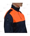 Polo térmico bicolor de cuello cisne para Protección Civil