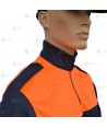 Polo térmico bicolor de cuello cisne para Protección Civil