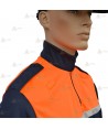 Polo térmico de cuello cisne con cinta reflectante para Protección Civil
