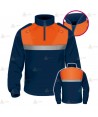 Polo térmico de cuello cisne con cinta reflectante para Protección Civil