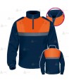 Polo térmico de cuello cisne con cinta reflectante segmentada para Protección Civil