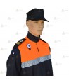 Polo térmico de cuello cisne con cinta reflectante segmentada para Protección Civil