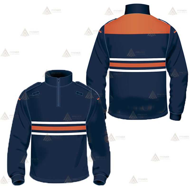 Polo térmico bicolor de cuello cisne para Protección Civil de Castilla la Mancha