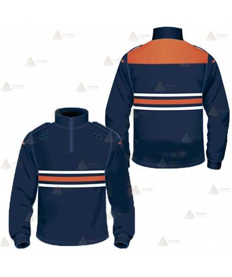 Polo térmico bicolor de cuello cisne para Protección Civil de Castilla la Mancha