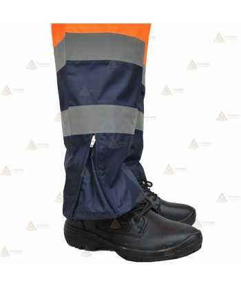 Traja de Lluvia bicolor en alta visibilidad para Protección Civil