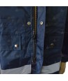 Traja de lluvia bicolor con cintas reflectantes para Protección Civil