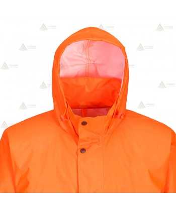 Gabardina monocolor alta visibilidad para Protección Civil