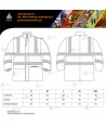 Parka bicolor de alta visibilidad desmontable para Protección Civil