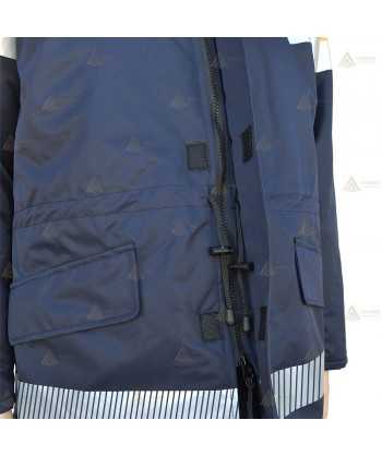 Parka bicolor e impermeable con cinta segmentada para Protección Civil