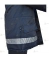 Parka bicolor e impermeable con cinta segmentada para Protección Civil