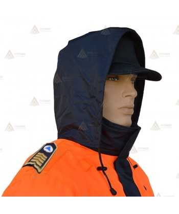 Parka bicolor e impermeable con cinta segmentada para Protección Civil