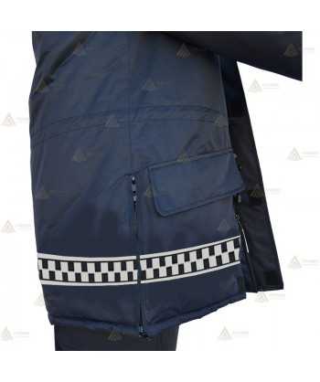 Parka acolchada bicolor con damero para Protección Civil