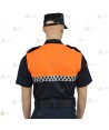 Polo de manga corta con damero reflectante para Protección Civil
