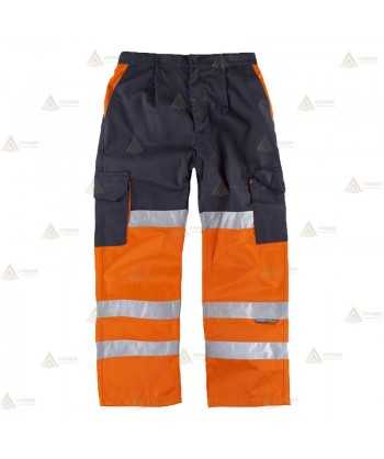 Pantalón bicolor con refuerzos para Protección Civil