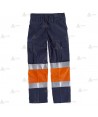 Pantalón bicolor con cintas reflectantes para Protección Civil