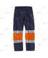 Pantalón bicolor con cintas reflectantes y forro para Protección Civil