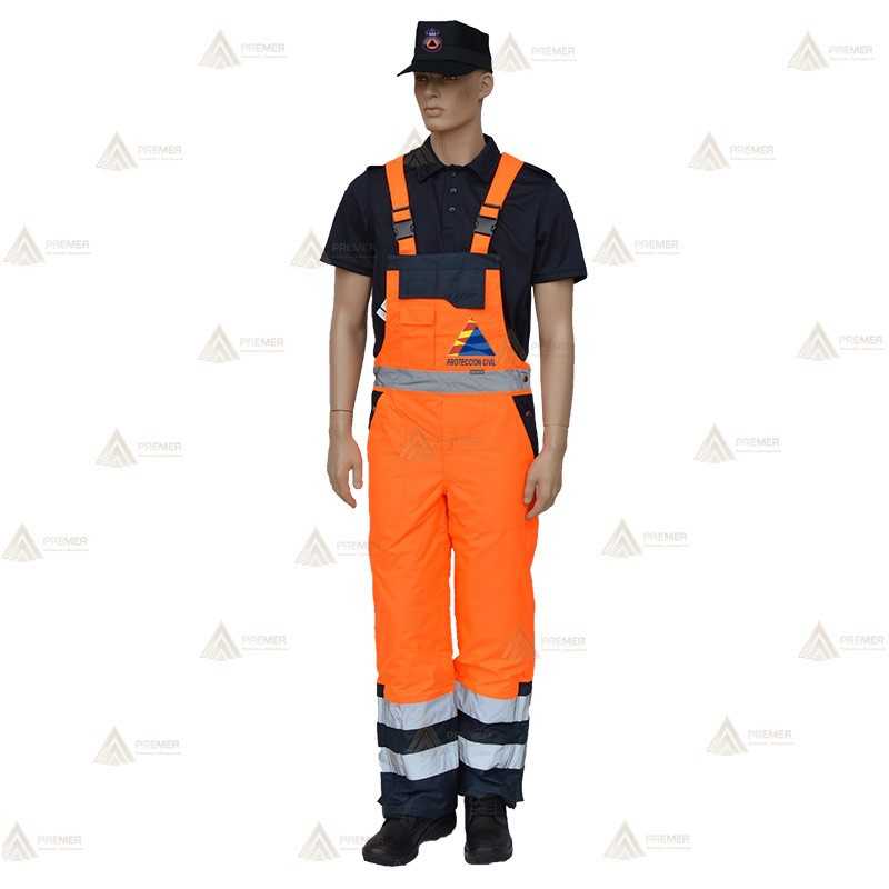 Peto bicolor impermeable para Protección Civil
