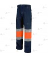 Pantalón bicolor softshell con cintas reflectantes para Protección Civil