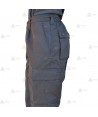 Pantalones con refuerzos y dos cintas reflectantes bicolor en bajos para Protección Civil