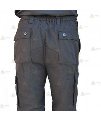 Pantalones con refuerzos y dos cintas reflectantes bicolor en bajos para Protección Civil