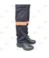 Pantalones con refuerzos y cintas bicolor reflectantes en bajos y tapetas