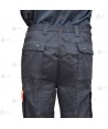 Pantalones con refuerzos y cintas monocolor en bajos y tapetas para Protección Civil