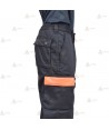 Pantalones con refuerzos y cintas monocolor en bajos y tapetas para Protección Civil