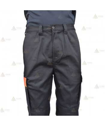 Pantalones con refuerzos y cintas monocolor en bajos y tapetas para Protección Civil