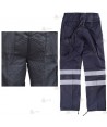 Pantalón con refuerzos y cintas reflectantes para Protección Civil