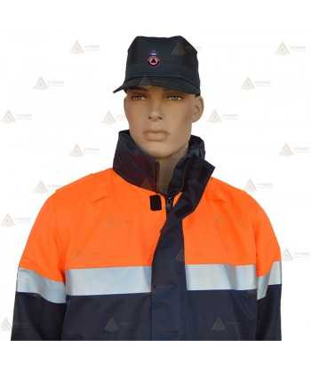 Chubasquero bicolor con membrana PTFE para Protección Civil