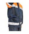 Chubasquero bicolor con membrana PTFE para Protección Civil