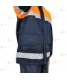 Chubasquero bicolor con cintas reflectantes segmentadas y membrana PTFE para Protección Civil