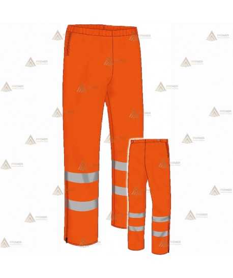 Pantalón impermeable con membrana PTFE y cintas reflectantes para Protección Civil