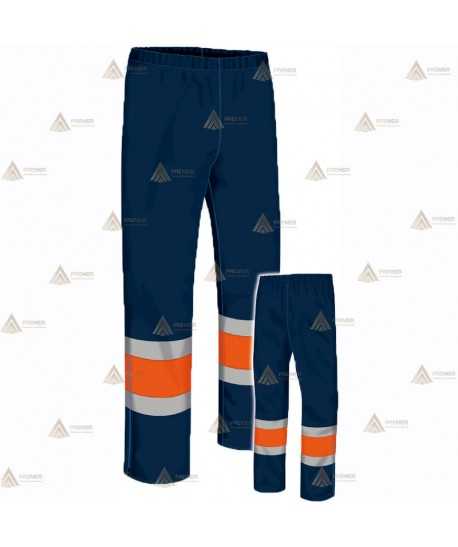 Pantalón impermeable con cintas reflectantes para Protección Civil