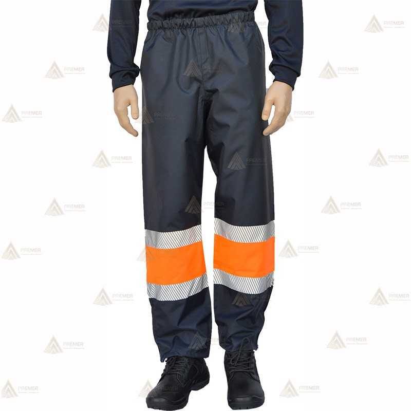 Pantalón impermeable con cintas reflectantes segmentadas  para Protección Civil