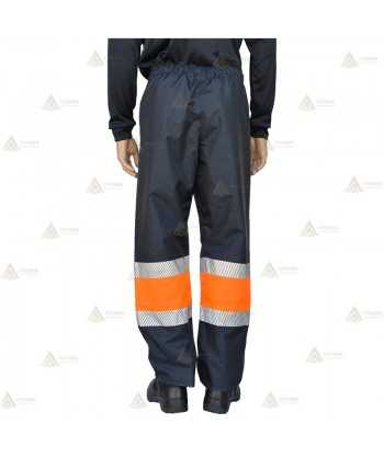Pantalón impermeable con cintas reflectantes segmentadas  para Protección Civil