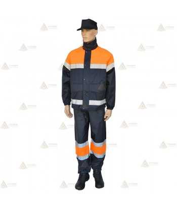 Pantalón impermeable con cintas reflectantes segmentadas  para Protección Civil