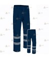 Pantalón impermeable con cintas damero reflectantes para Protección Civil