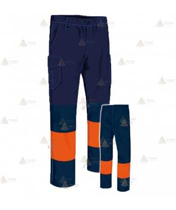 Pantalón bicolor de entretiempo no elásticos para Protección Civil