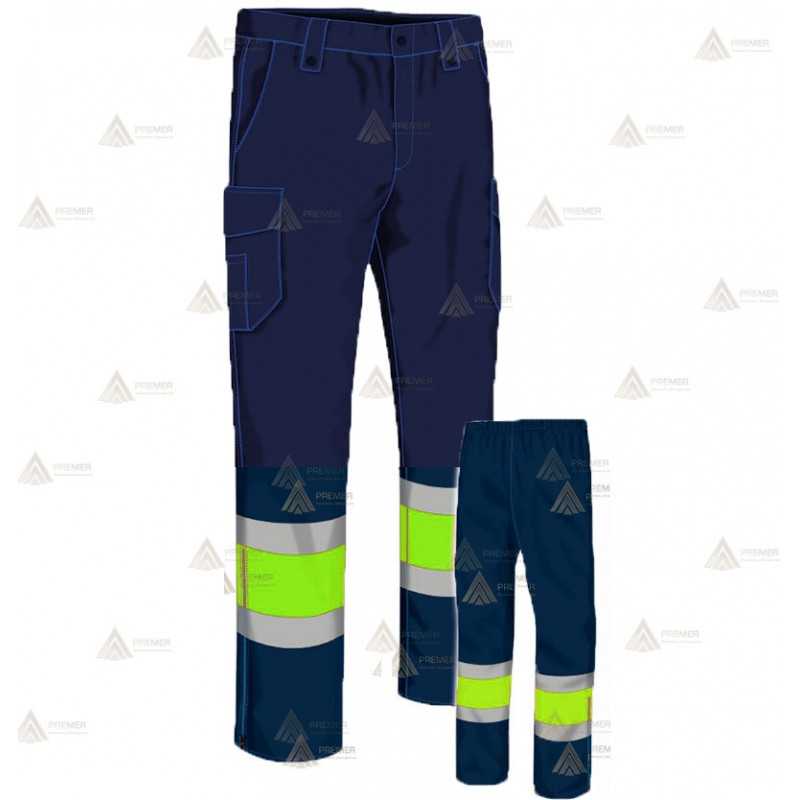 Pantalón bicolor con cinta reflectante  para Policía Local