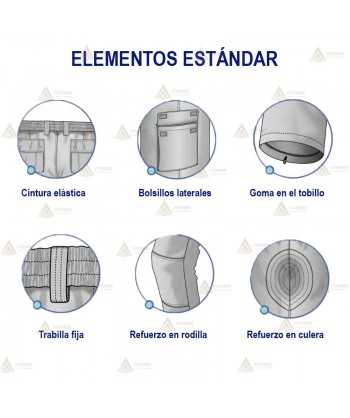 Pantalón de entretiempo con refuerzos para Policía Local